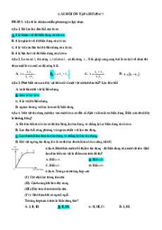 Bài tập ôn tập + Đề kiểm tra Vật Lí 10 Chân trời sáng tạo Chương 9