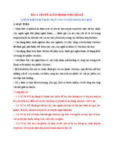 Giáo án Bài 4 Ngữ Văn 12 Kết nối tri thức (năng lực số)