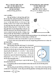 Đề thi HSG Vật Lí 10 của các trường THPT Chuyên (Duyên hải, Đồng bằng Bắc Bộ)