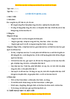 Giáo án Luyện tập chung (trang 23) Toán 8 Kết nối tri thức