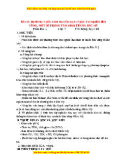 Giáo án Bài 15 Địa lí 7 Chân trời sáng tạo: Phương thức con người khai thác tự nhiên bền vững, một số trung tâm kinh tế của Bắc Mỹ