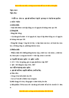 Giáo án Hoạt động thực hành và trải nghiệm Toán 6 Chân trời sáng tạo