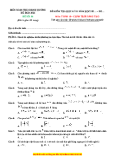 Đề thi Toán 10 Cuối kì 2 Chân trời sáng tạo cấu trúc mới (Đề 5)