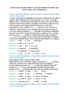 Tài liệu 500 câu điền từ tiếng Anh ôn thi viên chức