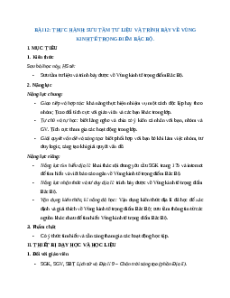 Giáo án Bài 12 Địa lí 9 Chân trời sáng tạo (2024): Thực hành