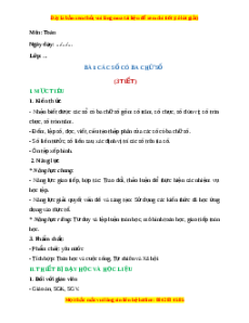 Giáo án Các số có 3 chữ số Toán 2 Chân trời sáng tạo