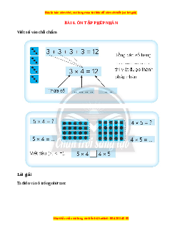 VBT Toán lớp 3 Bài 6 (Chân trời sáng tạo): Ôn tập phép nhân