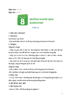 Giáo án Tuần 31 Hoạt động trải nghiệm lớp 5 Cánh diều