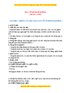 Giáo án Bài 3: Vẻ đẹp quê hương (2024) Chân trời sáng tạo