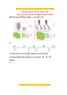 Giải Sgk Toán lớp 3 Tập 1 Cánh diều