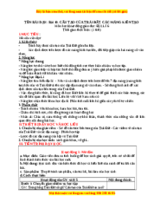 Giáo án Bài 10 Địa lí 6 Kết nối tri thức (2024): Cấu tạo của Trái Đất. Các mảng kiến tạo