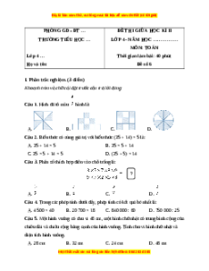 Đề thi giữa kì 2 Toán lớp 4 Kết nối tri thức (Đề 6)