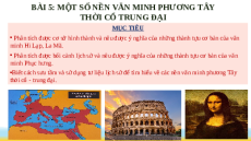 Giáo án Powerpoint Bài 5 Lịch sử 10 Cánh diều: Một số nền văn minh phương Tây