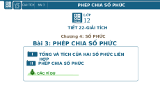 Giáo án Powerpoint Phép chia số phức Toán 12 Giải tích