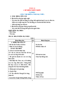 Giáo án Tuần 32 Tiếng việt lớp 1 Cánh diều