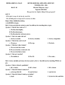 100+ Đề thi HSG Tiếng Anh 7 sách mới (có đáp án)