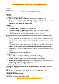 Giáo án Bài tập cuối chương 5 Toán 11 Cánh diều