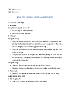 Giáo án Chủ đề F Bài 6 Tin học lớp 5 Cánh diều: Cấu trúc lặp với số lần biết trước