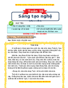 Bài tập cuối tuần Tiếng việt lớp 3 Tuần 16 Cánh diều (có lời giải)