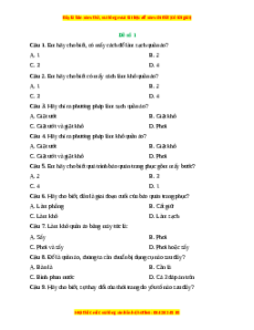 Đề thi giữa kì 2 Công nghệ 6 Kết nối tri thức (Đề 1)