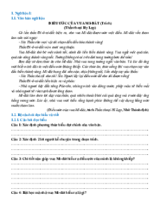 220+ Ngữ liệu ngoài sách giáo khoa lớp 10