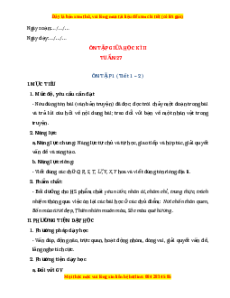 Giáo án Ôn tập 1 Tiếng việt 2 Chân trời sáng tạo