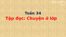 Giáo án Powerpoint Tập đọc: Chuyện ở lớp Tiếng việt lớp 1 Cánh diều