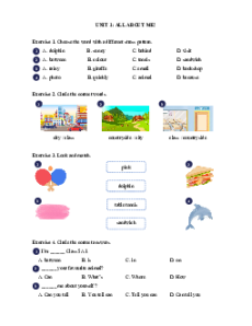 Bài tập cuối tuần Tiếng Anh lớp 5 Global Success