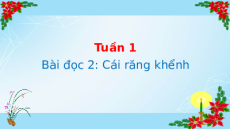 Giáo án Powerpoint Đọc: Cái răng khểnh Tiếng việt lớp 4 Cánh diều