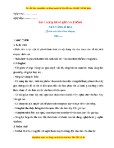 Giáo án Kịch bản chèo và tuồng (2024) Cánh diều