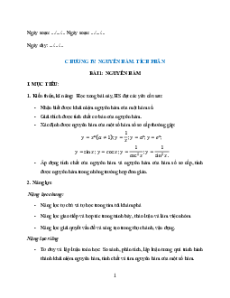 Giáo án Toán 12 Chân trời sáng tạo Học kì 2
