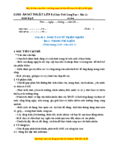 Giáo án Bài 2 Mĩ thuật 8 Chân trời sáng tạo (Phiên bản 2): Trang trí khăn
