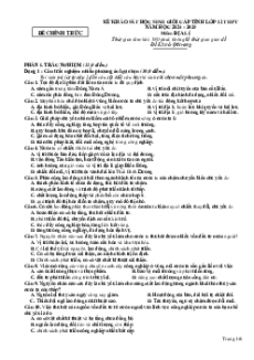 28 Đề thi Học sinh giỏi Địa Lí 12 năm 2025 (có lời giải)
