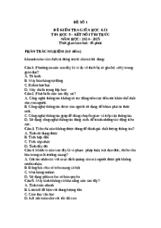 Đề thi giữa kì 1 Tin học 9 Kết nối tri thức (Đề 1)