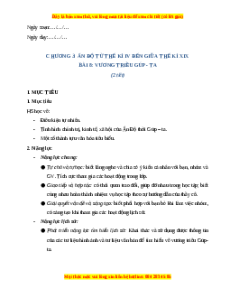 Giáo án Bài 8 Lịch sử 7 Chân trời sáng tạo: Vương triều Gúp - ta (phiên bản 2)