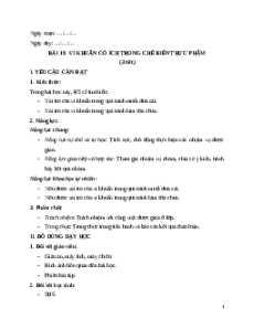 Giáo án Bài 19: Vi khuẩn có ích trong chế biến thực phẩm Khoa học lớp 5 Chân trời sáng tạo