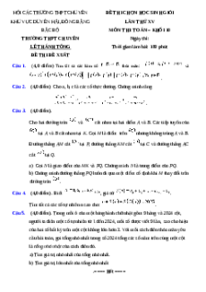 Đề thi HSG Toán 10 Trường THPT Chuyên Lê Thánh Tông - Quảng Nam
