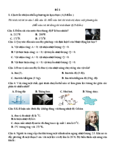 Bài tập ôn tập + Đề kiểm tra Vật Lí 12 Kết nối tri thức theo chương
