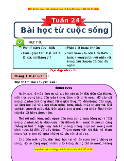 Bài tập cuối tuần Tiếng việt lớp 3 Tuần 24 Kết nối tri thức (có lời giải)