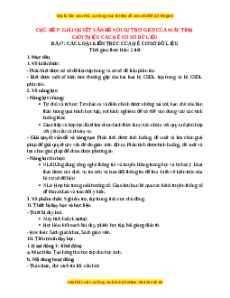 Giáo án Bài 17 Tin 11 Tin học ứng dụng Cánh diều: Các loại kiến trúc của hệ CSDL