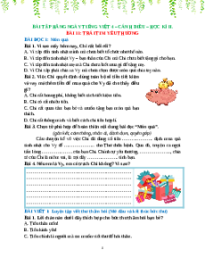 Bài tập hàng ngày Tiếng việt lớp 4 Cánh diều (Học kì 2)