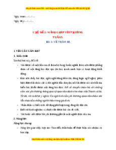 Giáo án Tuần 5 Tiếng Việt lớp 4 Chân trời sáng tạo