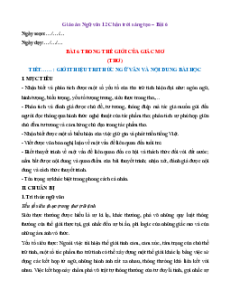 Giáo án Ngữ Văn 12 Chân trời sáng tạo Học kì 2