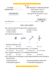 Đề thi cuối kì 1 Hóa học 10 Cánh diều - Đề 5