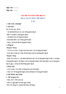 Giáo án Bài 12: Em sử dụng tiền hợp lí Đạo đức lớp 5 Chân trời sáng tạo