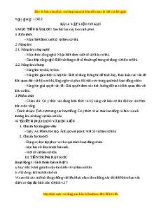 Giáo án Bài 4 Công nghệ 8 Chân trời sáng tạo: Vật liệu cơ khí