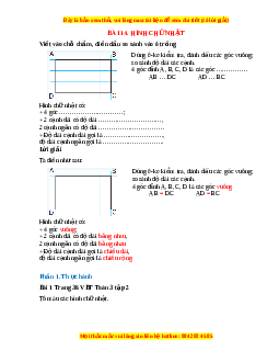 VBT Toán lớp 3 Bài 14 (Chân trời sáng tạo): Hình chữ nhật