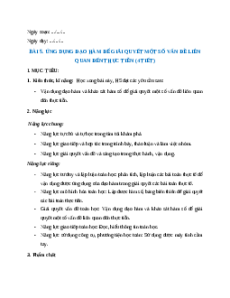 Giáo án Ứng dụng đạo hàm để giải quyết một số vấn đề Toán 12 Kết nối tri thức