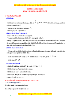 Chuyên đề Tập hợp Q các số hữu tỉ Toán 7 Cánh diều