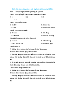 Trắc nghiệm Bài 9: Các nhóm thủy sản và một số phương thức nuôi phổ biến Công nghệ 12 Lâm nghiệp-Thủy sản Kết nối